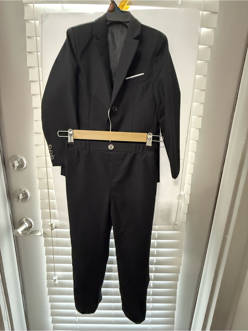 Kids Black Matching Suit Set - Classic Formal Two-Piece